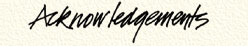 Acknowledgements